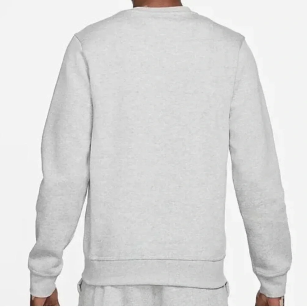 Nike Sportswear Club Fleece Men's Crew Size XL Grey Heather/White NSW. 4